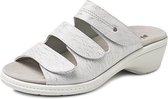 Comfortabele Slipper Zilver met Uitneembaar Lederen Inlegzool | Bighorn 6327 | Maat 37