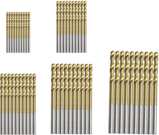 Types Boren Borenset 50 Delig - Titanium Coated Boren - Handig Voor Doe-Het-Zelf ...