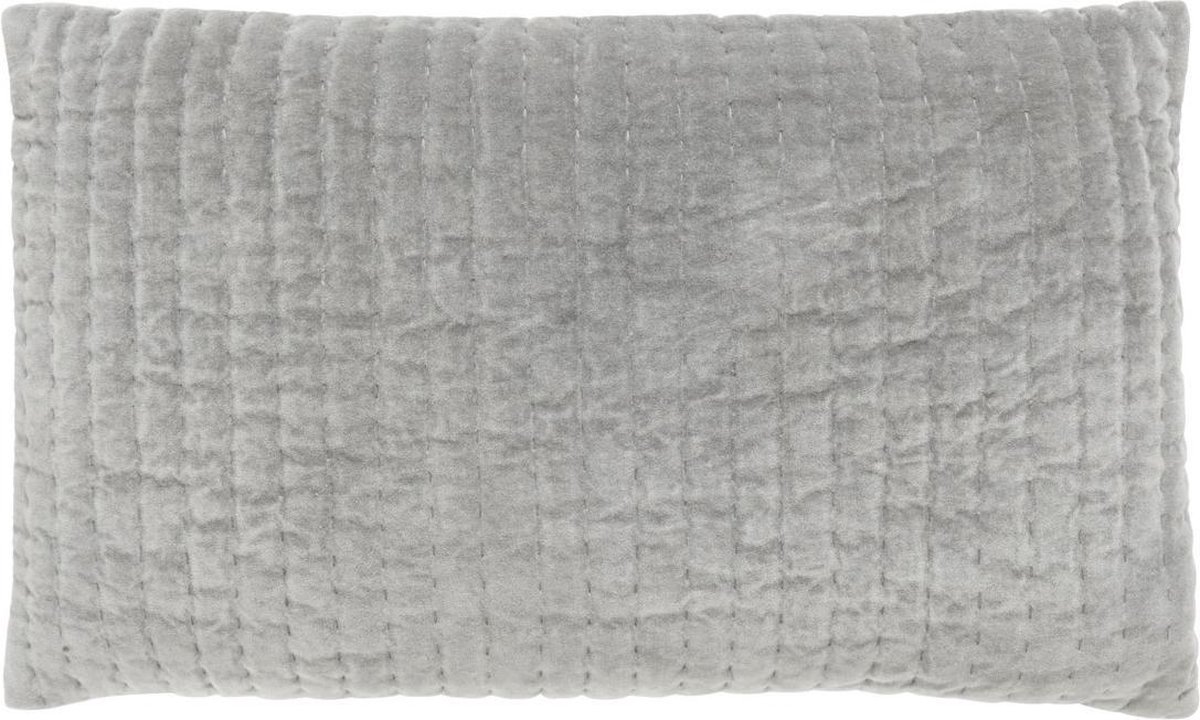 Kussen Castor Grijs Velvet 38 x 63, inclusief vulling