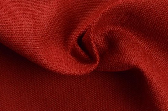 zaad hoofdonderwijzer rand Canvas stof - Bordeaux rood - 10 meter | bol.com