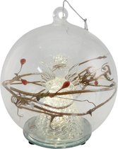 Peha Kerstbeeld Led-engel 12 Cm Glas Transparant