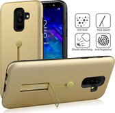 EmpX Telefoonhoesje - Back Cover - Geschikt Voor Samsung Galaxy A6+ (2018) - Goud