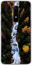 OnePlus 6 Hoesje Transparant TPU Case - Forest River #ffffff