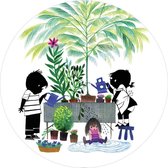 KEK Amsterdam Behangcirkel Jip & Janneke Gardening ø190