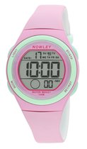 Nowley 8-6303-0-2 digitaal horloge 34 mm 100 meter roze/ mint