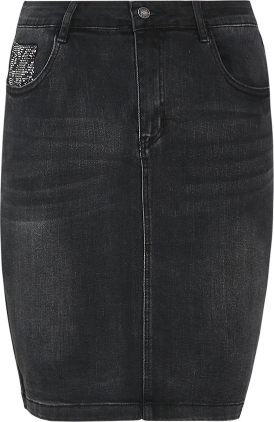 Korte, zwarte jeansrok. | bol.com