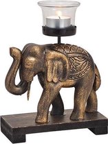 Waxinelichthouder - Gouden olifant