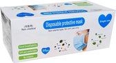 Mondkapje 50 stuks 3-laags - Mondmasker niet medisch - Disposable face masks