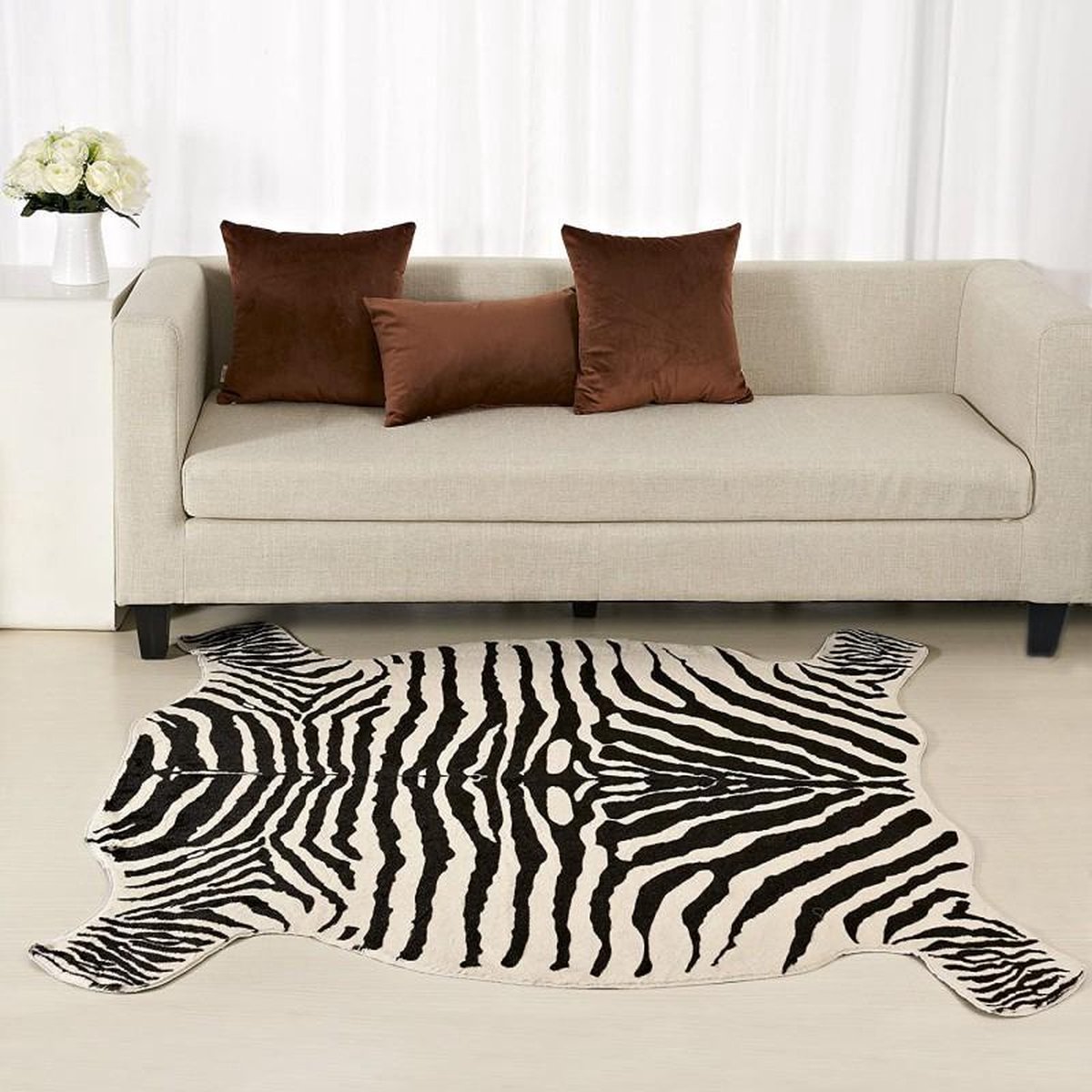 Trendy Design Imitation peau d'animal peau de zèbre peau de Zebra tapis de  sol tapis... | bol