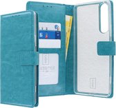 Sony Xperia 1 II Bookcase hoesje - CaseBoutique - Effen Turquoise - Kunstleer