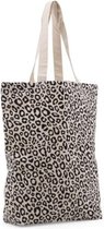 shopper Luipaard Wit tas schoudertas