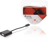 König KNC64850E02 Usb 3.1 Adapter Usb-c Male - Vga Female 15-pins Antraciet