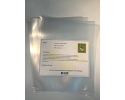 Vacuümzakken, sous vide zakken 200 x 240 mm. voor vacumeerkamers, verpakt per 50 stuks, vacumeer zakken, sousvide zakken, Nederlands fabrikaat