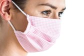Mondkapje wasbaar - Pink Check - Herbruikbaar mondkapje - Stoffen mondmasker - Mondkapje Katoen - Niet-medisch mondkapje