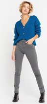 LOLALIZA Jeans met hoge taille - Grijs - Maat 34