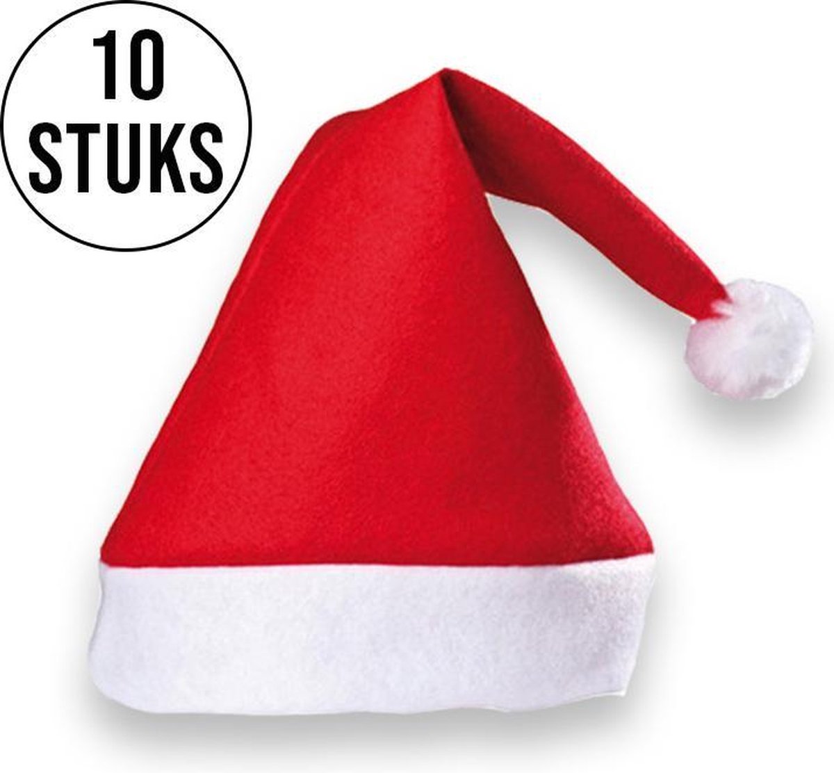 Kerstmutsen - 10 stuks