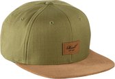 Reell 6 panel Suede cap Snapback Military Olive