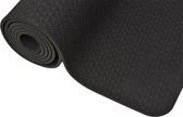 Yogamat TPE - Ecoyogi - 183 cm x 61 cm x 0,6 cm – Zwart - Ook geschikt voor gevoelige gewrichten