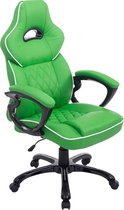 Bureaustoel - Game stoel - Design - Armleuning - Kunstleer - Groen - 66x72x124 cm