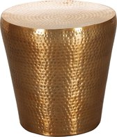 Bijzettafel - Salontafel - Rond - Handgemaakt - Goud - Ø 40 cm