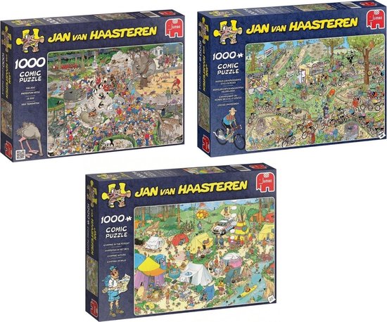 Jan van Haasteren - 3 stuks - Veldrijden 1000 Stukjes & 1000 stukjes &... | bol.com