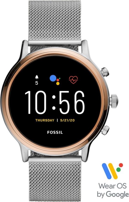 Fossil Julianna Gen 5 Smartwatch Dames 44 mm Zilver bol