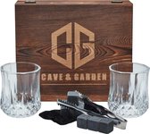 Cave & Garden - Whiskeystones Deluxe Set - Grenen - 12-delig