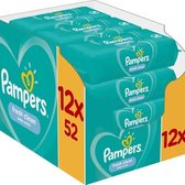 Pampers Billendoekjes Fresh Clean 12 x 52 Stuks Voordeelverpakking