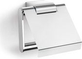 Zack toiletrolhouder met klep Atore hoogglanzend gepolijst rvs - boren - 40453
