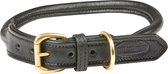 Weatherbeeta Gerolde lederen honden halsband zwart maat M