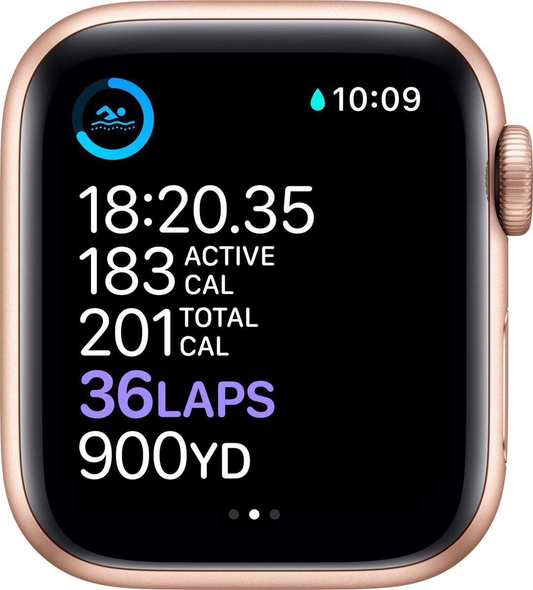 Apple Watch Series 6 - Smartwatch dames - 40 mm - Goudkleurig | bol.com