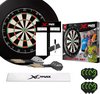 Afbeelding van het spelletje XQ-MAX - Michael van Gerwen complete dart starter set - dartbord - accessoires - dartbord surround ring zwart