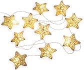 Meisterhome 10 Led papieren sterren - Kerst Winterverlichting sfeerverlichting decoratie - breng warmte en sfeer in huis tijdens de koude wintermaanden