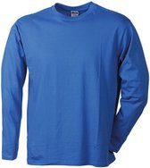 James and Nicholson - Heren Medium Lange Mouwen T-Shirt (Blauw)