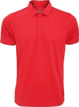 Fruit Of The Loom Heren vochtafvoerend poloshirt met korte mouwen (Rood)