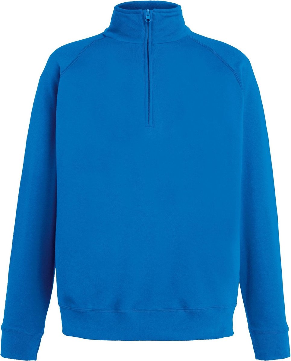 Fruit Of The Loom Heren lichtgewicht sweatshirt met ritssluiting Royaal Blauw