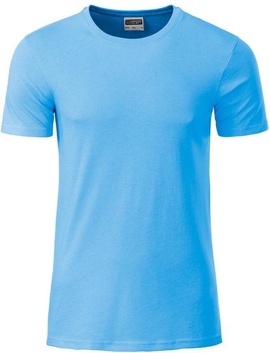 James and Nicholson - T-shirt standard pour hommes ( Blauw ciel)