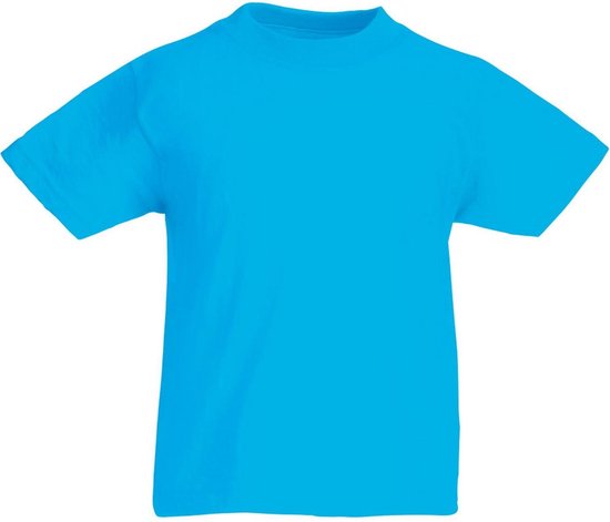 Fruit Of The Loom Originele T-shirt met korte mouwen voor kinderen / tieners (Azure Blauw)