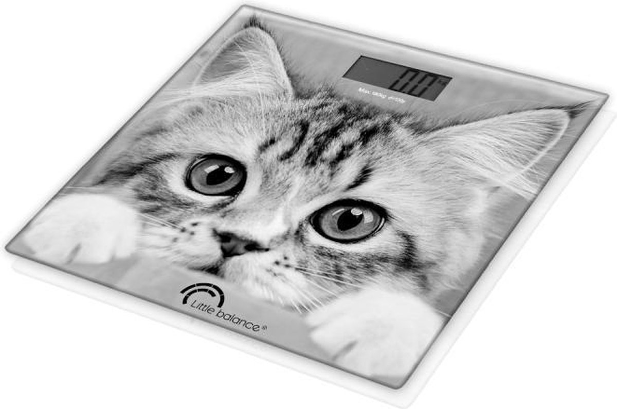 Little Balance The Cat Elektronische weegschaal Vierkant Grijs