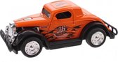 Hot Rod Auto Metal Pull Back (Oranje) 9 cm  Toys - Modelauto - Schaalmodel - Model auto - Miniatuur auto - Miniatuur autos