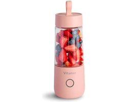 DrPhone V6 Portable Shaker – Blender - Juice Shaker – Mixer – Drink en Shake – On The Go – Gym - Shaker – Proteïne en fruit-  Roze