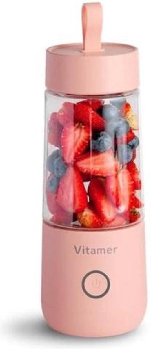 Goedkoopste DrPhone V6 Portable Shaker – Blender - Juice Shaker – Mixer – Drink en Shake – On The Go – Gym - Shaker – Proteïne en fruit- Roze