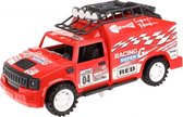 Desert Racer Metal Friction met licht & geluid (Rood) 25 cm  Toys - Modelauto - Schaalmodel - Model auto