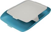 Leitz Cosy Letter Tray With Organizer For Desk - Letter Trays For A4 and C4 Forms - Serene Blauw