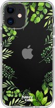 HappyCase Apple iPhone 12 Mini Hoesje Flexibel TPU Leaves Print