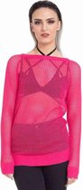 Jawbreaker Sweater/trui -L- Pink Mesh Roze