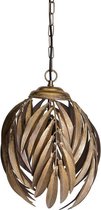 Industriële hanglamp - Lamp - Industrieel - Sfeer - Interieur - Sfeerlamp - Lampen - Sfeerlampen - Hanglampen - Hanglamp - Metaal - Goud - 32 cm breed