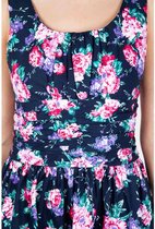 Voodoo Vixen Korte jurk -L- Ethal Floral Summer Blauw