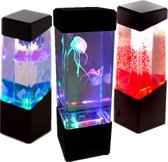 Apeirom Lavalamp Jellyfish - Jellyfish Nachtlamp – Lavalamp met Kwallen - Nachtlampje Kinderen en Volwassenen – Lava lamp - Multi-Color Lamp - 5 Standen - Tafellamp - LED lamp