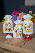 Eierhoedjes set Paaseitjes borduren (set van 3 stuks)